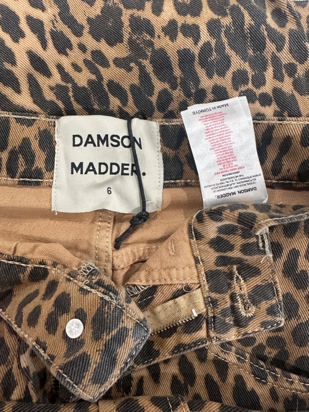 Damson Madder Leopard Cargo Pants Size 6 - Picture 5 of 6